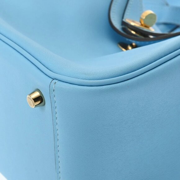 HERMES Lindy Mini Celeste bag - Picture 10 of 12